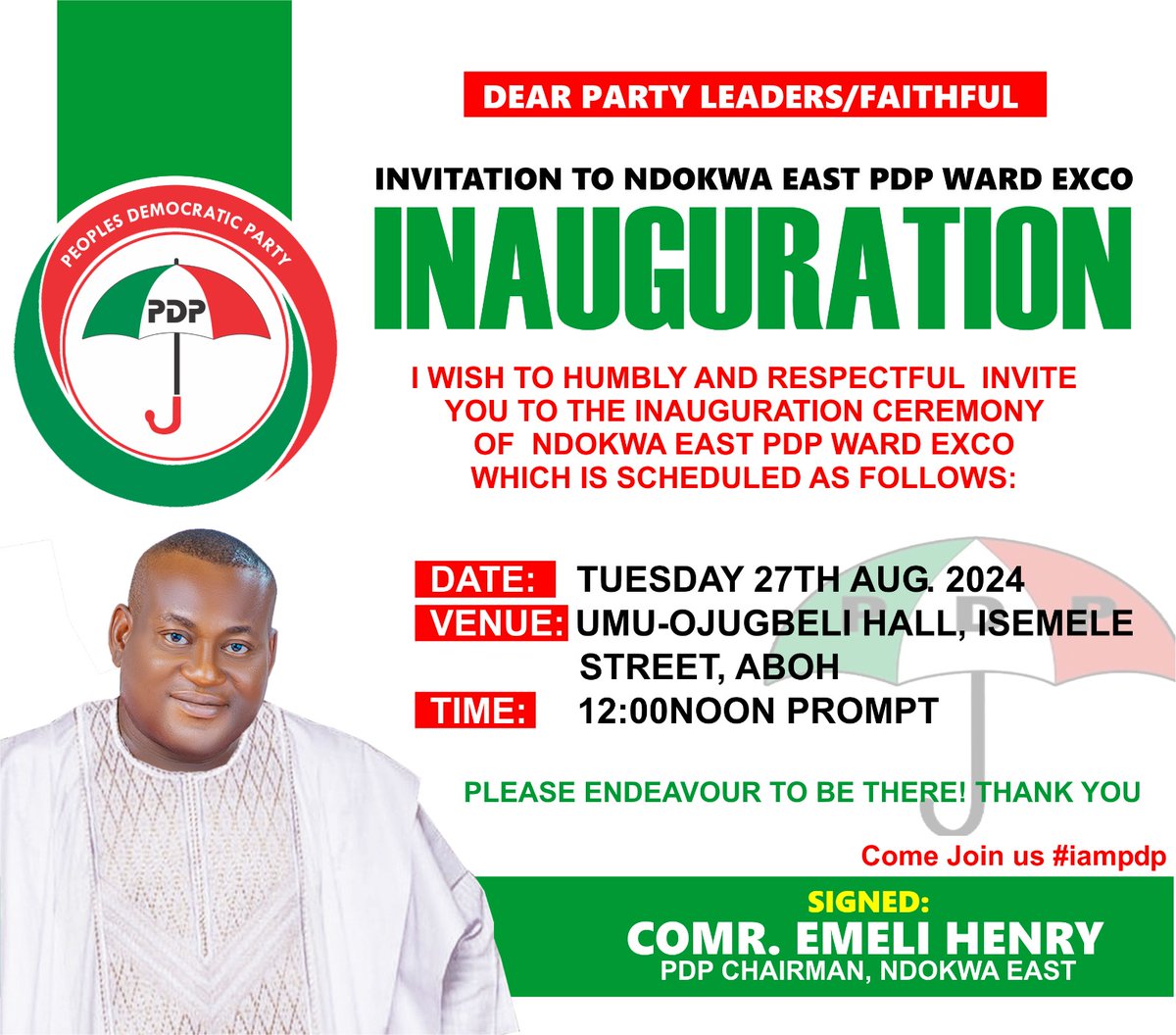 donlynus's tweet image. Join us for the official inauguration