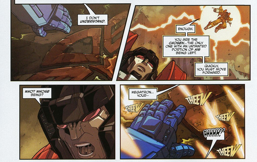 chrismcfeely's tweet image. Okay so I can't resist pointing out that this is a re-written version of Starscream's Dreamwave profile, and that the "connection to" and "fascination with" him that Megatron has is meant to be an early allusion to the unresolved subplot that he was Megatron's son or something.