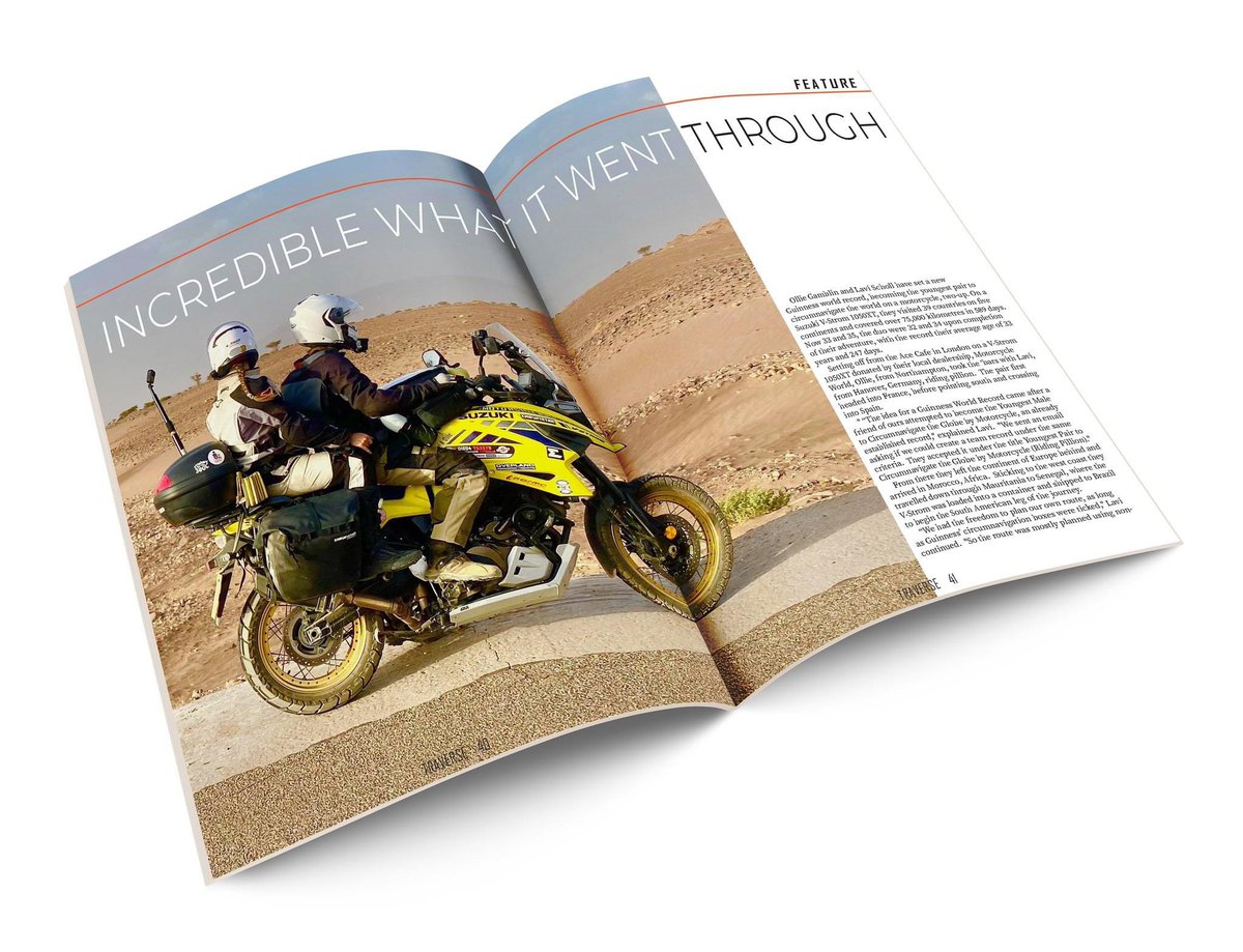 For some the idea of racing around the world just to set a record is not travel, yet when Lavi &amp; Ollie set out they had no idea what it would take, it was INCREDIBLE WHAT IT WENT THROUGH ...

TRAVERSE Issue 43, out now, get your digital copy right here - joom.ag/UZyd
