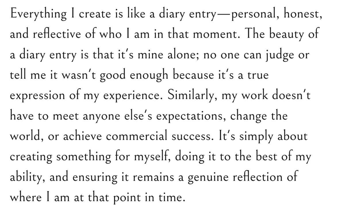 rick rubin, the most underrated piece of advice for bold creative work is that everything you make should be like a diary entry.