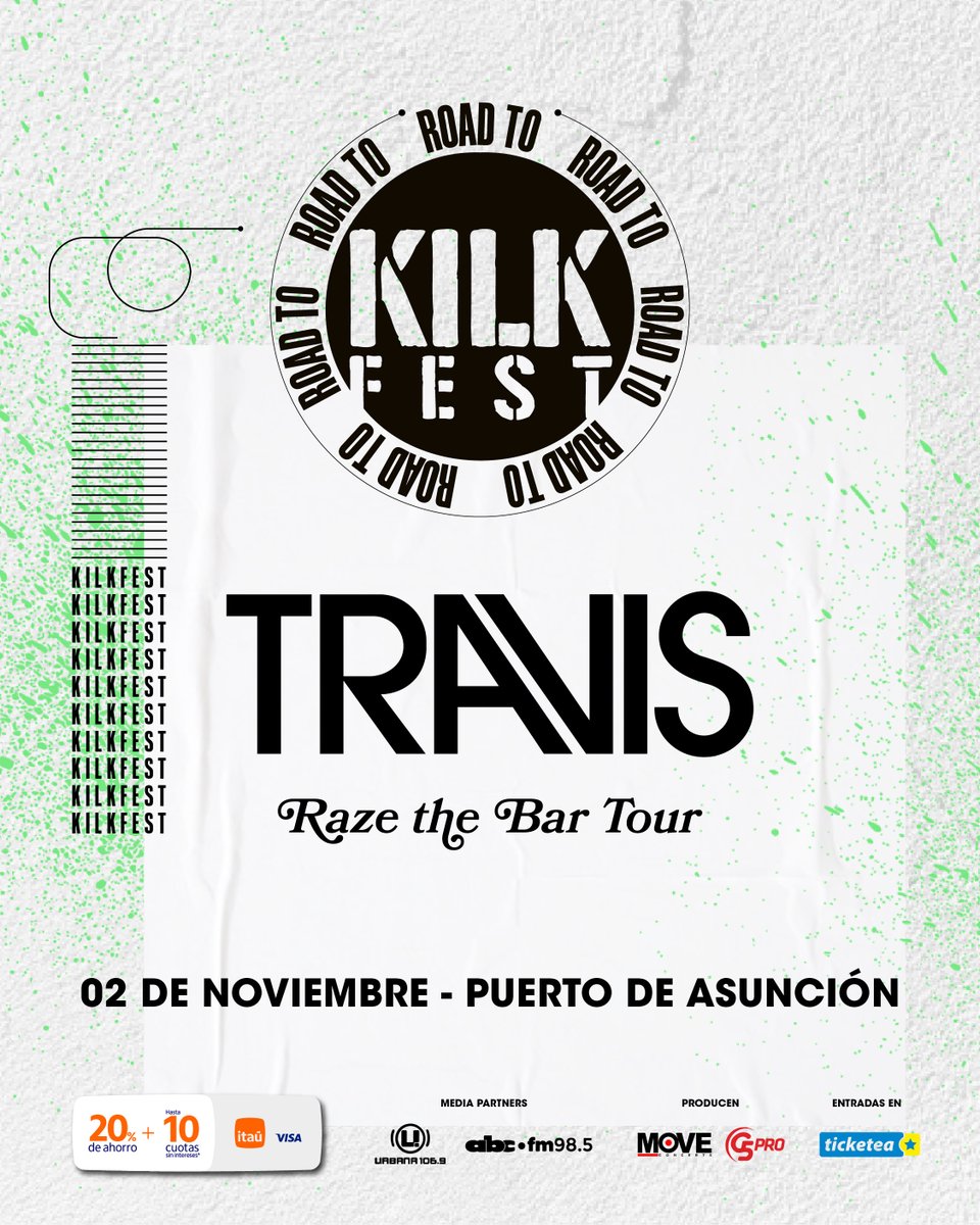 G5pro's tweet photo. ¡TRAVIS en Paraguay! 🎸🔥

✨Prepárense para una noche inolvidable, @travistheband llega por primera vez a nuestro país. La legendaria banda escocesa está lista para hacer vibrar el escenario con todos sus éxitos y su nuevo álbum L.A. Times. 🎶

¿Qué canciones esperás escuchar? https://t.co/5uDQXOlAqW