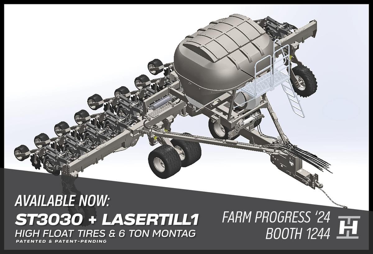 Harvest_Int_Mfg's tweet photo. Find us in booth 1244 at #FPS24 Aug 27-29! Here's a look at just some of the equipment we'll have on display, from our new 80' high speed planter with our Vortex CSD to our latest 12 row strip till bar equipped with our new LaserTill1 strip till row units, and much more! https://t.co/gsB89CM3px