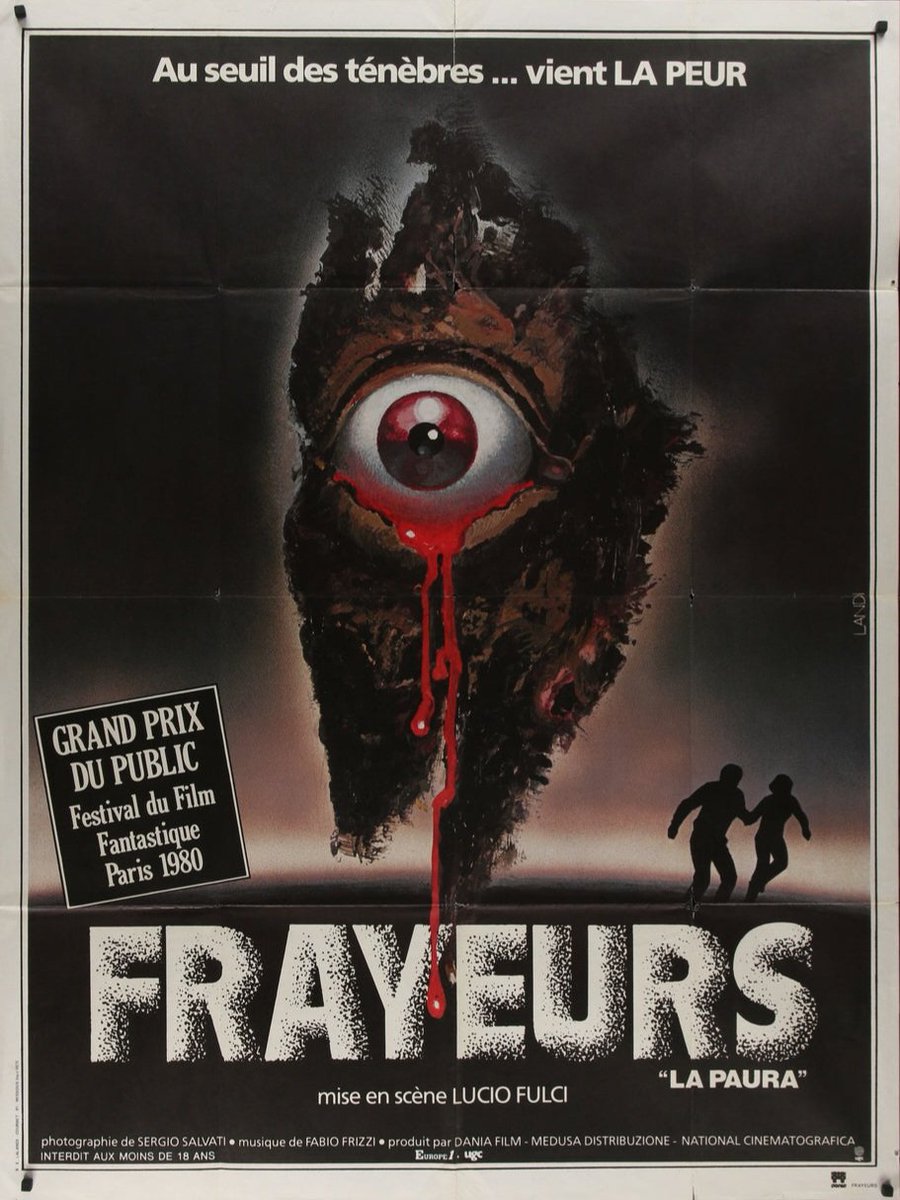 TheFilmFair's tweet photo. A movie poster from France for #CityOfTheLivingDead (1980 - Dir. #LucioFulci) #ChristopherGeorge #CatrionaMacColl #GiovanniLombardoRadice https://t.co/HCjEGI2xPr