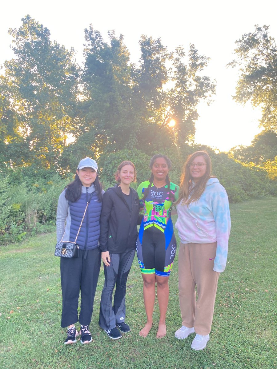 aplabUR's tweet image. Congratulations to Sanjana @Sanjana78044408 for completing the Rochester Area Triathlon 👏!! And thanks to the APLab members for the support!