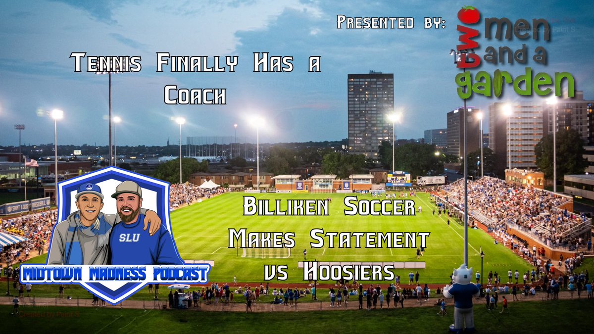 MidtownMadPod's tweet image. 🚨NEW EPISODE!🚨

MBB Visitors
MSOC Billikens Blank Hoosiers
WSOC #4 BYU and Mizzou Recap
Tennis Coach Hired; We Have Thoughts
VB Sweeps SIUC in Exhibition

🍎 tinyurl.com/53tp7kh8

🟢 tinyurl.com/mtkpakrt

📺 youtu.be/xk21XMyb3J0