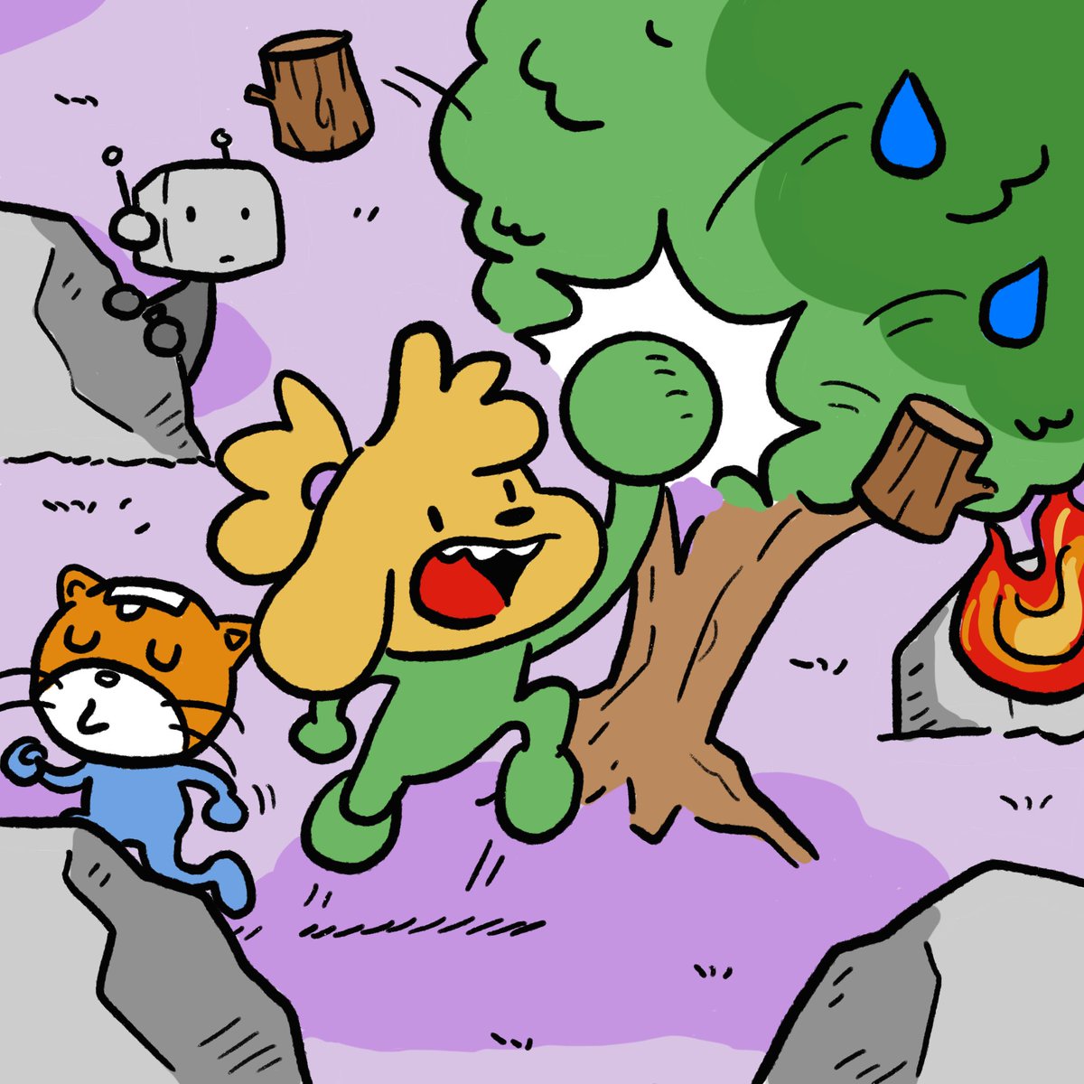 ThwakGame's tweet photo. THWAK! Infinite Forest won't be announced, but one can dream! #nintendo #nintendodirect #indiegame #indiegamedev 

Wishlist on Steam! https://t.co/1TWxlRN9UC https://t.co/kiOyBJnIf6
