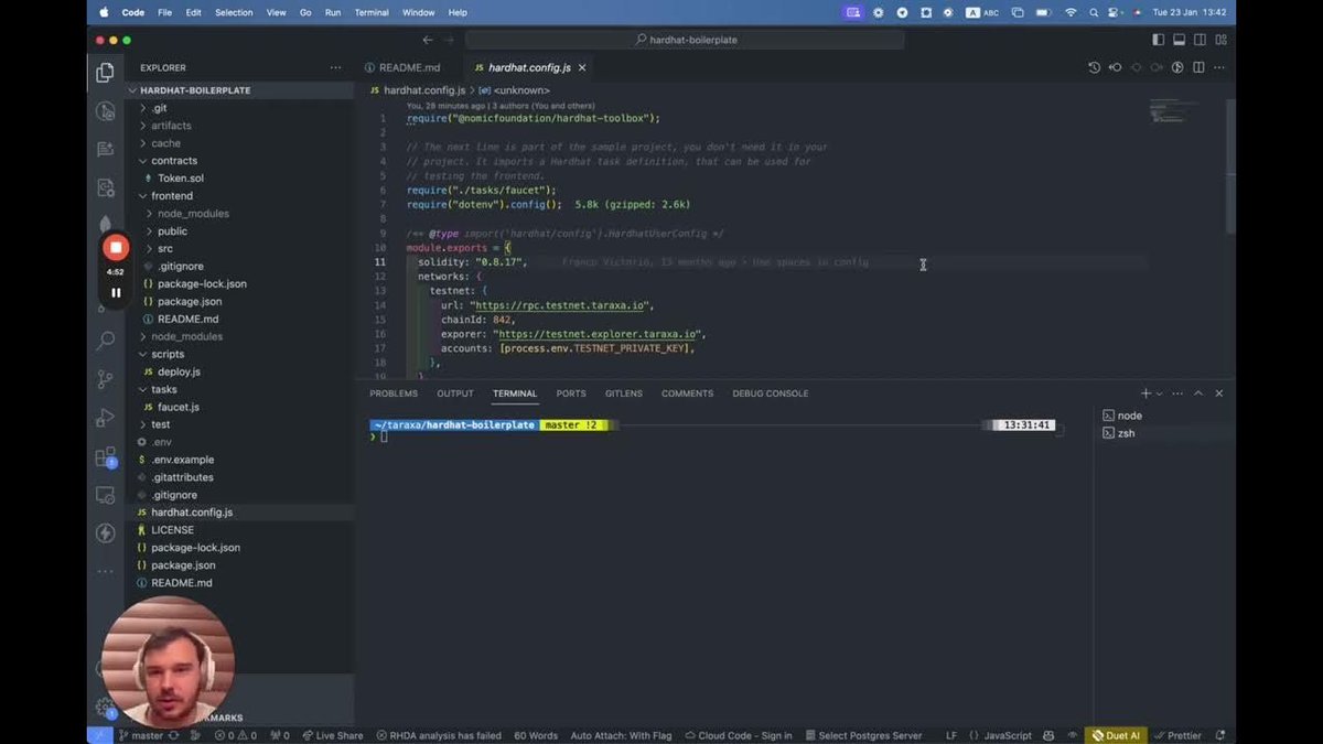 Taraxa (@taraxa_project) on Twitter photo Since $TARA is 100% EVM-compatible, all EVM frameworks + toolchains Just Work. Nothing new to learn, build on #Taraxa is basically drag & drop from ETH.
Foundry, <a href="/HardhatHQ/">Hardhat</a>, <a href="/EthereumRemix/">Remix Project</a>, <a href="/MetaMask/">MetaMask.eth 🦊</a>, the list goes on.
youtu.be/5_6IqRoYQ24
youtu.be/8OrXHyBzgk4 Since $TARA is 100% EVM-compatible, all EVM frameworks + toolchains Just Work. Nothing new to learn, build on #Taraxa is basically drag & drop from ETH.
Foundry, <a href="/HardhatHQ/">Hardhat</a>, <a href="/EthereumRemix/">Remix Project</a>, <a href="/MetaMask/">MetaMask.eth 🦊</a>, the list goes on.
youtu.be/5_6IqRoYQ24
youtu.be/8OrXHyBzgk4