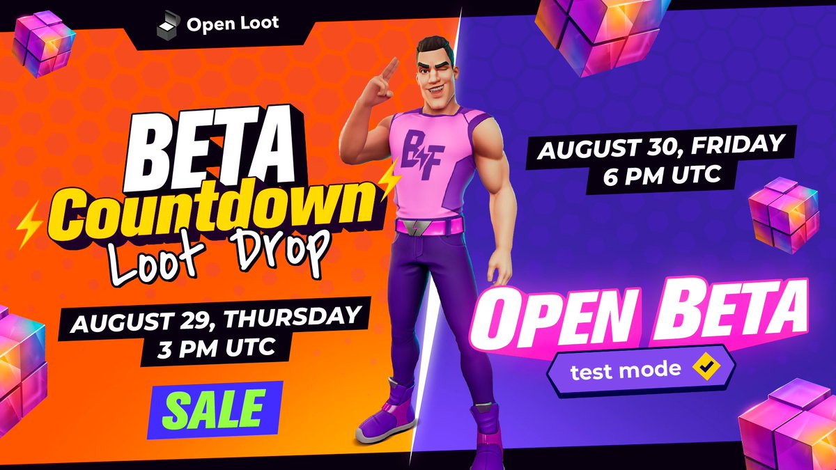 exylos_ai's tweet photo. 😮‍GUESS WHAT?? We’re announcing our BETA Countdown Loot Drop!🔥
‍
YOUR ONLY CHANCE to grab Mystery Boxes with new ANIMATED skins, Contracts, and FLEX Currency before Open Beta!😱DETAILS👉 https://t.co/EXAQjPGhY7

Hit ❤️ if you’re ready to dive in!👇