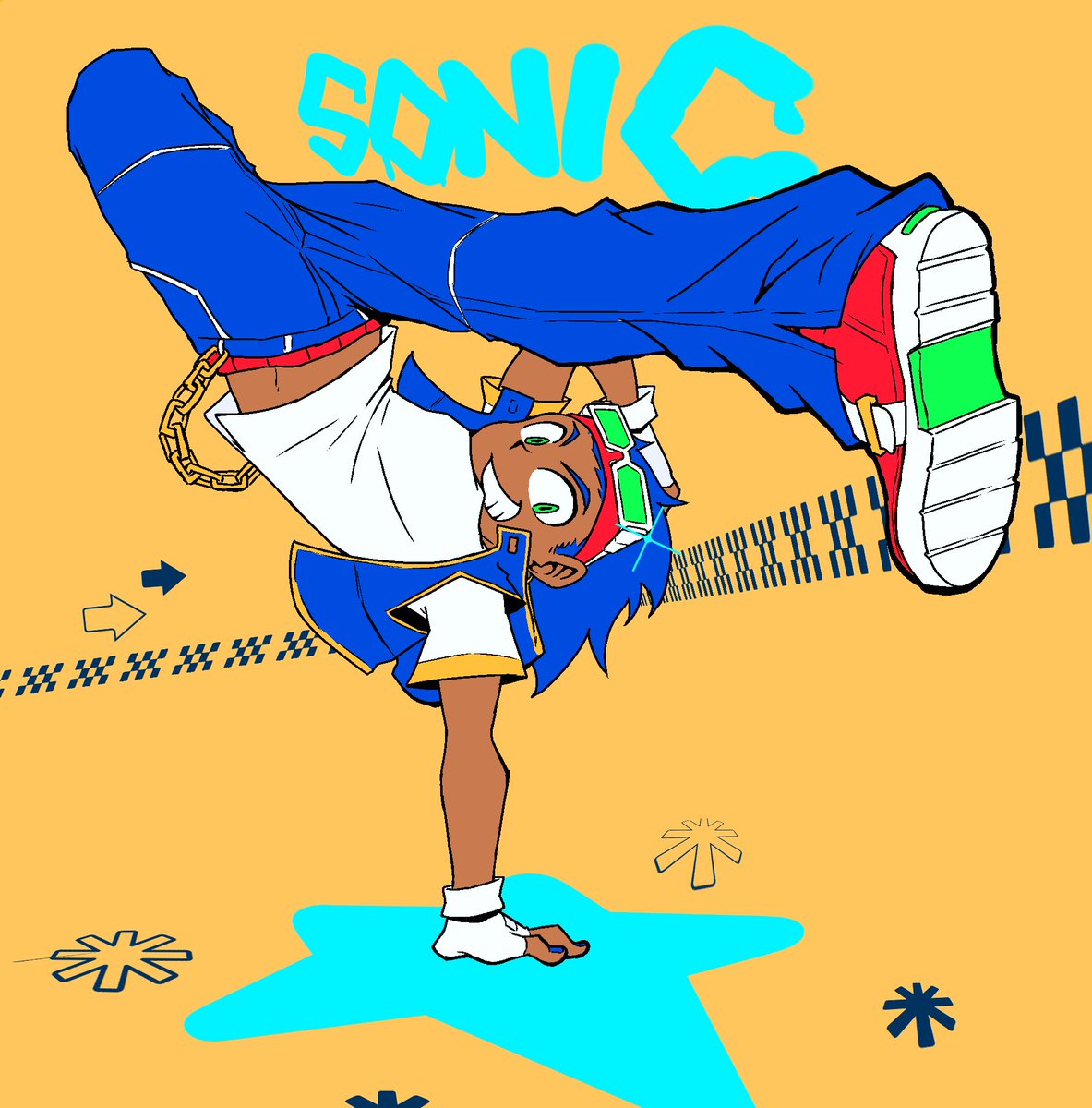 Breakin’ off 🌀
 #SonicTheHedgehog