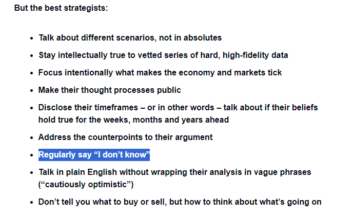 Great <a href="/callieabost/">Callie Cox</a> on how the market experts got it so wrong:
"We make a living from boosting brand awareness through media hits and TV spots. Our reach and volume — not our thorough analysis — are how our (short-term) success is measured." optimisticallie.com/p/some-thought…