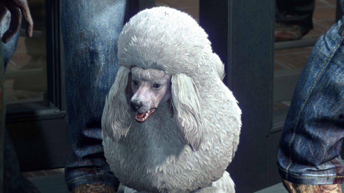 DeadRising's tweet photo. When Lindsay called her name, it was like a little prayer... 

The mall doors are open, and the zombies took her there.

#NationalDogDay 🐶 #DRDR 🧟 https://t.co/2B0jFfC9CF