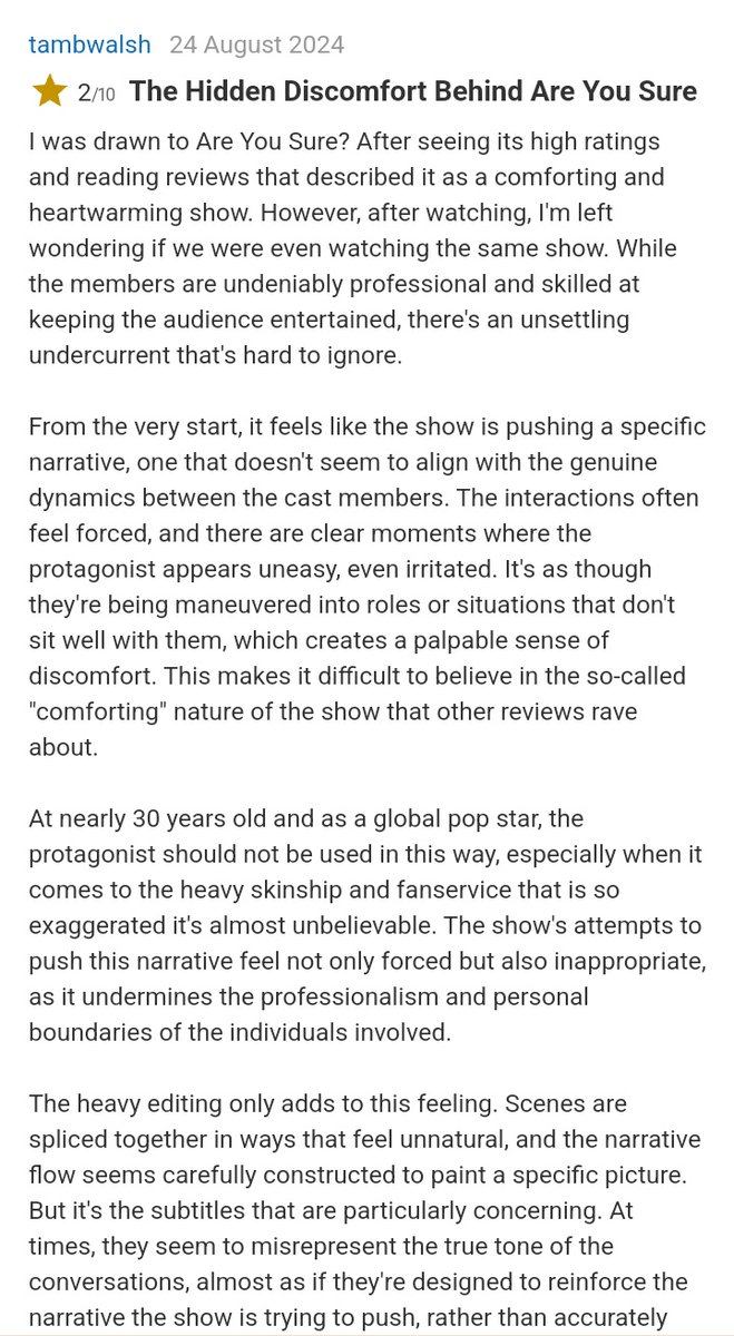 stopkookminpls's tweet image. jobless people are leaving bad reviews and comments on AYS IMDB. please take the time to sign and upvote and give a good review, jm and jk really enjoyed making this . PLEASE 

🔗m.imdb.com/title/tt328282…