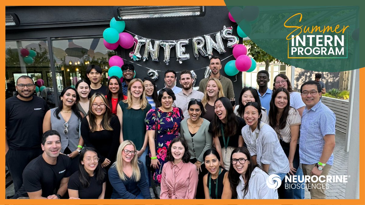 neurocrine's tweet image. Farewell and thank you to our Summer 2024 Interns! We deeply appreciate your contributions, energy and curiosity over the last 10 weeks. Good luck in all of your future endeavors. #SummerInternship