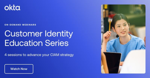 htrcase's tweet photo. Okta on LinkedIn: Want to enhance your CIAM strategy? 🚀 Okta's Customer Identity Education Series has four sessions to get you started – register now: https://t.co/OlstF1D5wQ https://t.co/HCb3sFRjkS