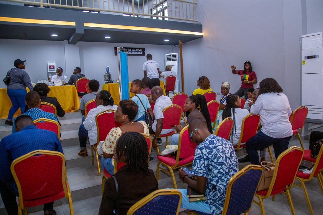 hepaghana's tweet photo. We provided education on hepatitis B and C @ ICGC Tema. Over 100 persons benefited from free hepatitis B and S screening.

@GlobalHep @CHIPO_HBV @Hep_Alliance @WHOGhana @_GHSofficial https://t.co/PEOWMsmAyg