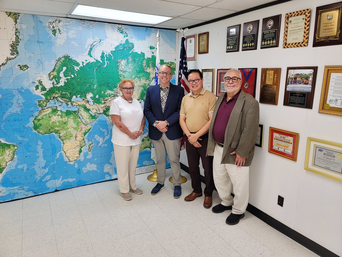 WorldMedRelief's tweet photo. Lamont Yoder, President of Corewell Heath Southeast, visited our HQ and toured our facilities. He is going to be the Keynote Speaker for our 71st Annual Gala on November 9 at the Larsa Palace. We hope you will join us! https://t.co/dZa1GndeWn