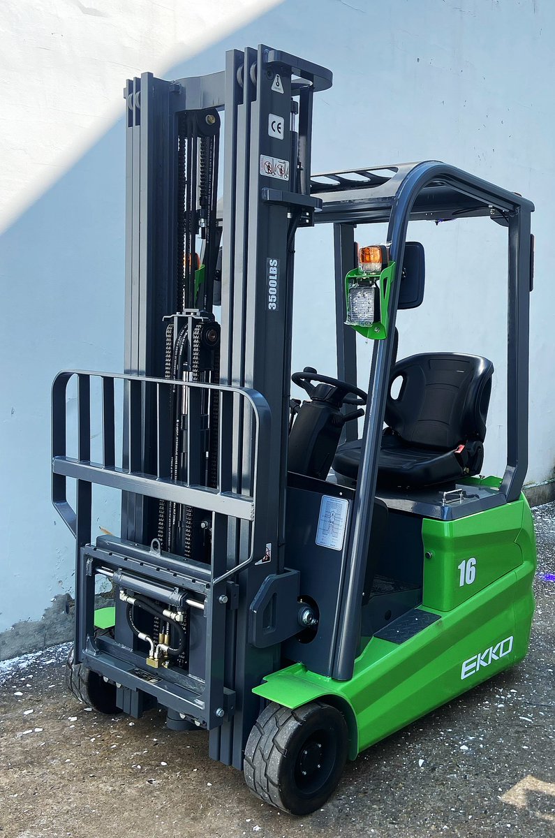 Get ready to lift higher and quieter! Our new EK16A-189Li forklift pack a punch with 3500 lb capacity and 138/177/189’’ lift heights. Plus, enjoy the benefits of a new hydraulic power steering system for better control and less noise.  info@ekkolifts.com ekkolifts.com
