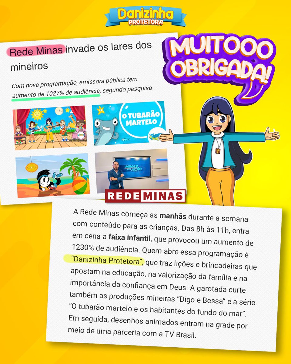A 2ª temporada do programa Danizinha e Sua Turma estreiou hoje! 

E seguimos com a audiência lá em cima. 💜