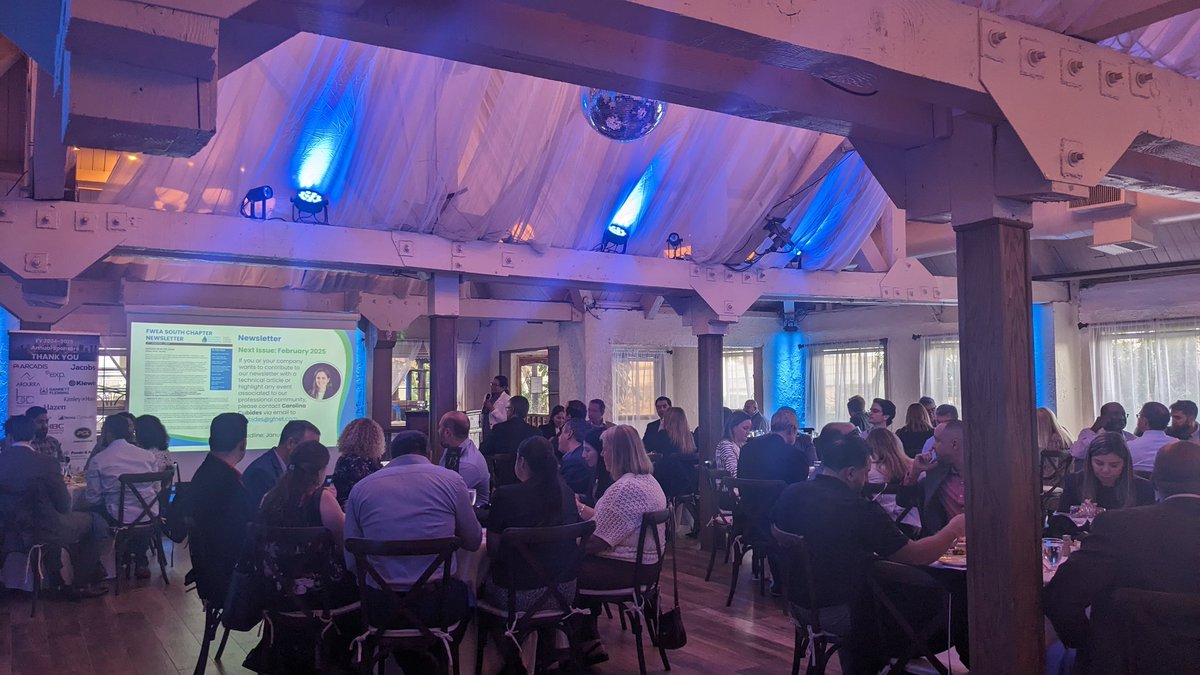 FWEA (@fwea75) on Twitter photo Last week, FWEA South Chapter hosted an insightful event on upgrading <a href="/MiamiDadeWater/">Miami-Dade Water & Sewer</a> ’s critical infrastructure! Huge thanks to Christine Wartman, PE, and Daniel Lizarazo, PE, for sharing their expertise.
Grateful to all who attended and made this event a success!
#WASD #FWEA Last week, FWEA South Chapter hosted an insightful event on upgrading <a href="/MiamiDadeWater/">Miami-Dade Water & Sewer</a> ’s critical infrastructure! Huge thanks to Christine Wartman, PE, and Daniel Lizarazo, PE, for sharing their expertise.
Grateful to all who attended and made this event a success!
#WASD #FWEA