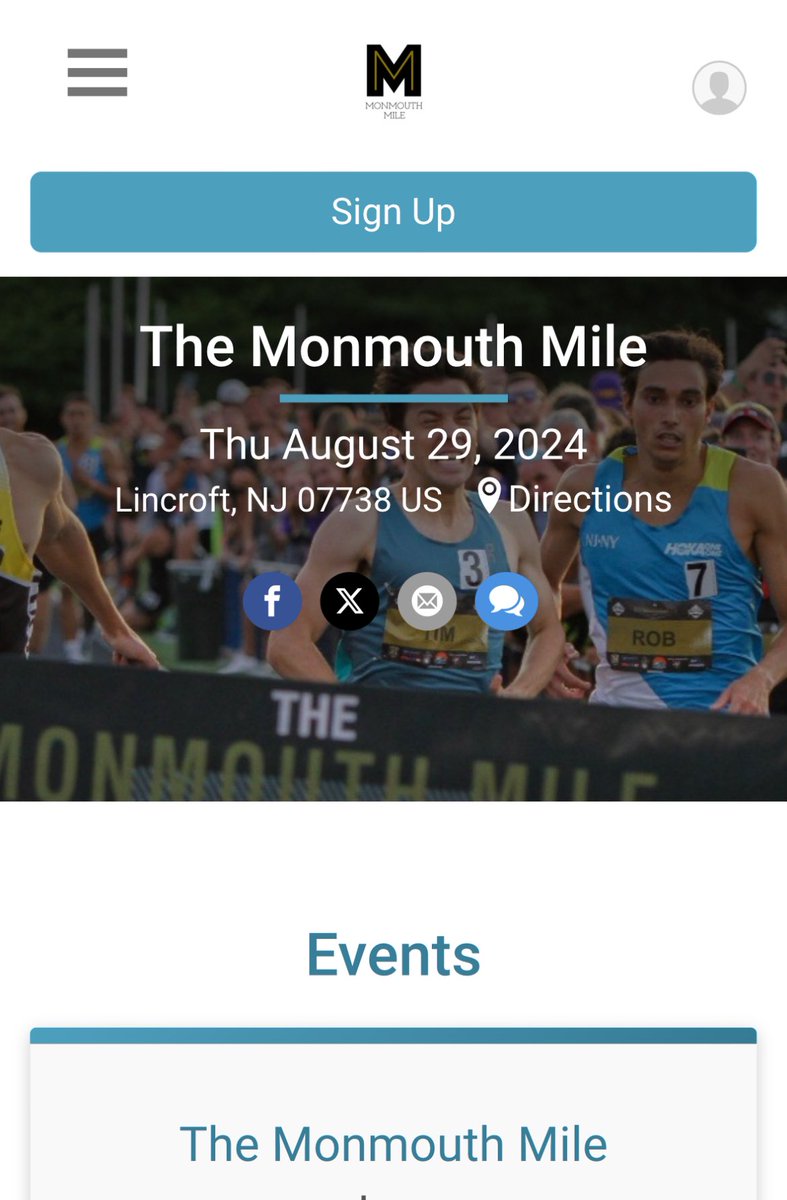 CompagniJoe's tweet image. What are you doing on Thurs. night? We hope to see you at @CBAColts for The Monmouth Mile. Sign up for a paced community heat (all ages/all paces welcome). Enjoy the music. Cheer on some of the best pros in the country in a fast 800 &amp;amp; elite miles going after fast times + prize $!
