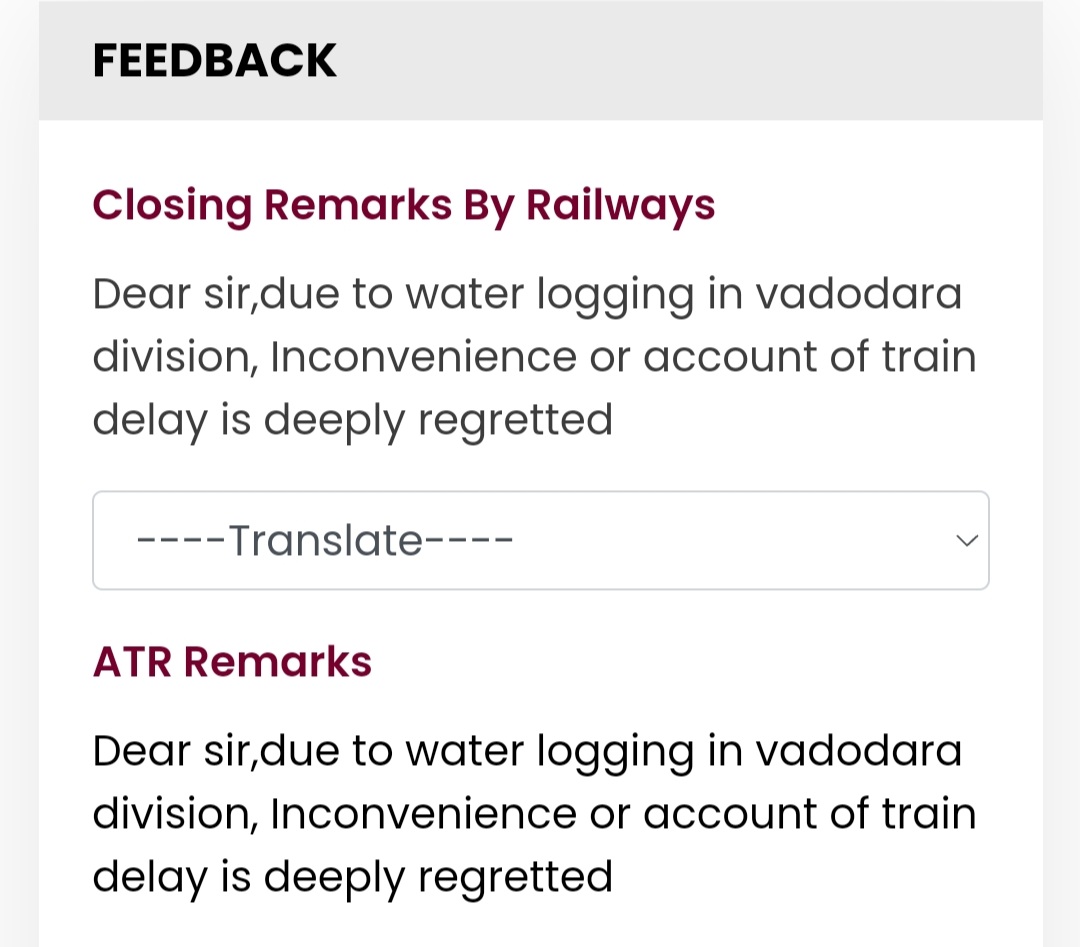 nkprasanth's tweet photo. @WesternRly @RailMadad @AshwiniVaishnaw
Train no 20909 is stopped at atul station for the last 3 hours. While complaint raised in Rail madad it's reply is attached. 
It's clearly visible that all daily trains are being passed with green signal. No food available with pantry also. https://t.co/juFjDiyEVt