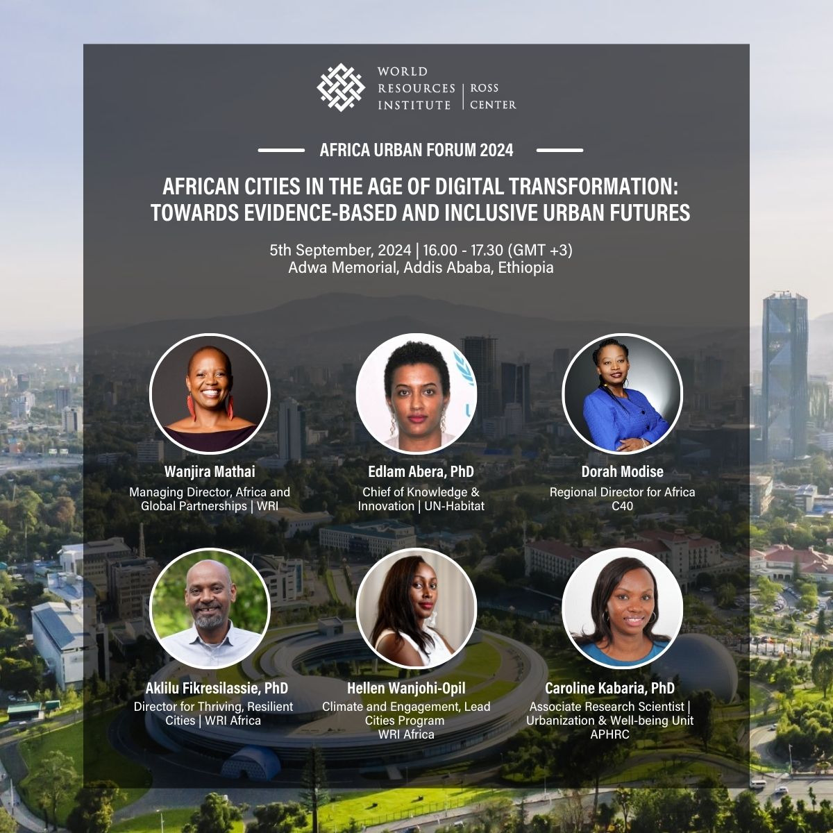 📅Mark your calendars! 

🏙️The #AfricaUrbanForum2024 is happening NEXT WEEK in #AddisAbaba. Join us Thursday, Sep 5 for a deep dive into the future of data-driven planning for urban climate resilience.

👉 bit.ly/4dIusbB