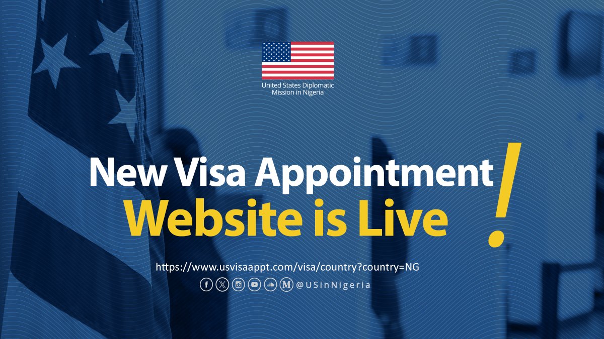 Important Visa Services Update! 
We have moved to a new visa services provider! You can now schedule interview appointments on the new website » usvisaappt.com/visa/country?c…