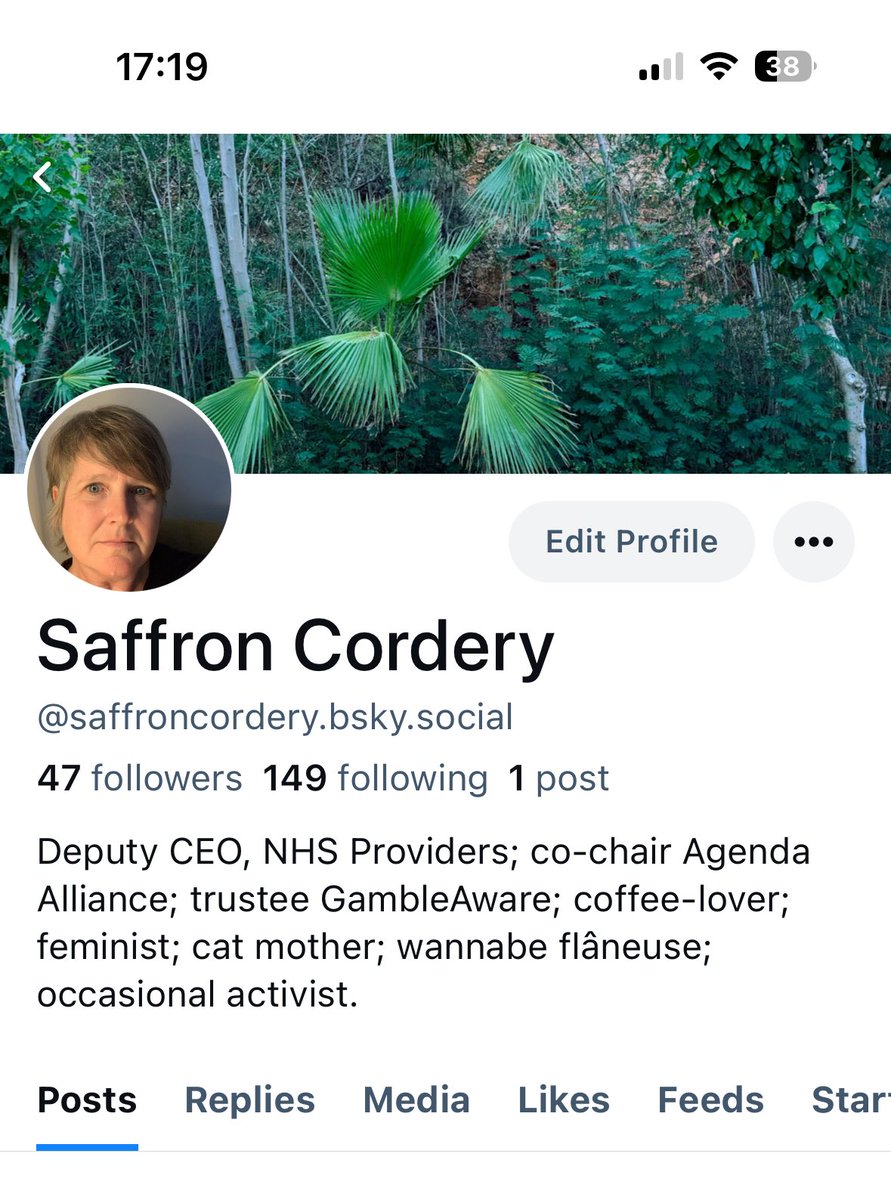 Just saying I’m elsewhere too these days … <a href="/saffroncordery/">saffron cordery</a>.bsky.social