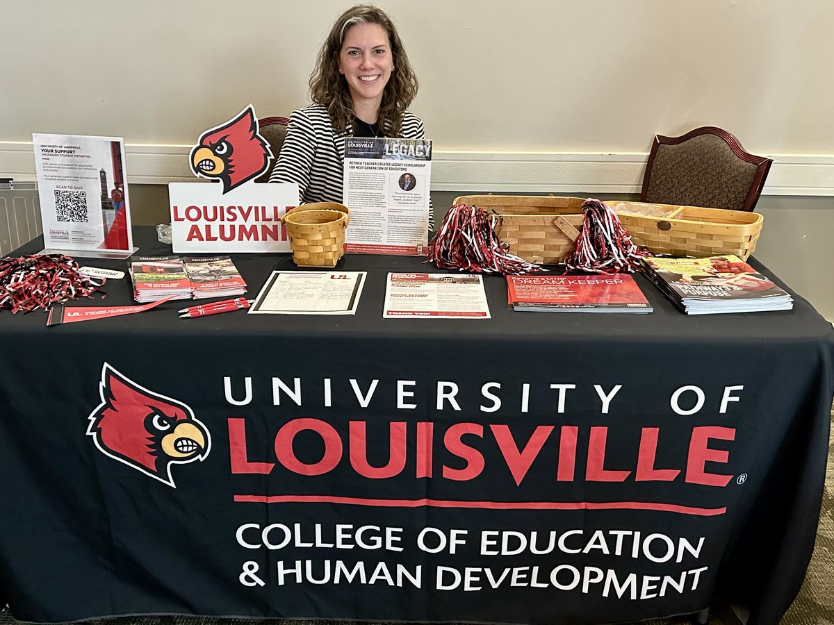 Celebrating our UofL alumni at the Jefferson County Retired Teachers Association annual meeting! Our Philanthropy and Alumni Relations team had the pleasure of connecting with so many alumni and discussing how they continue to support the next generation of teachers. 
#UofLAlumni