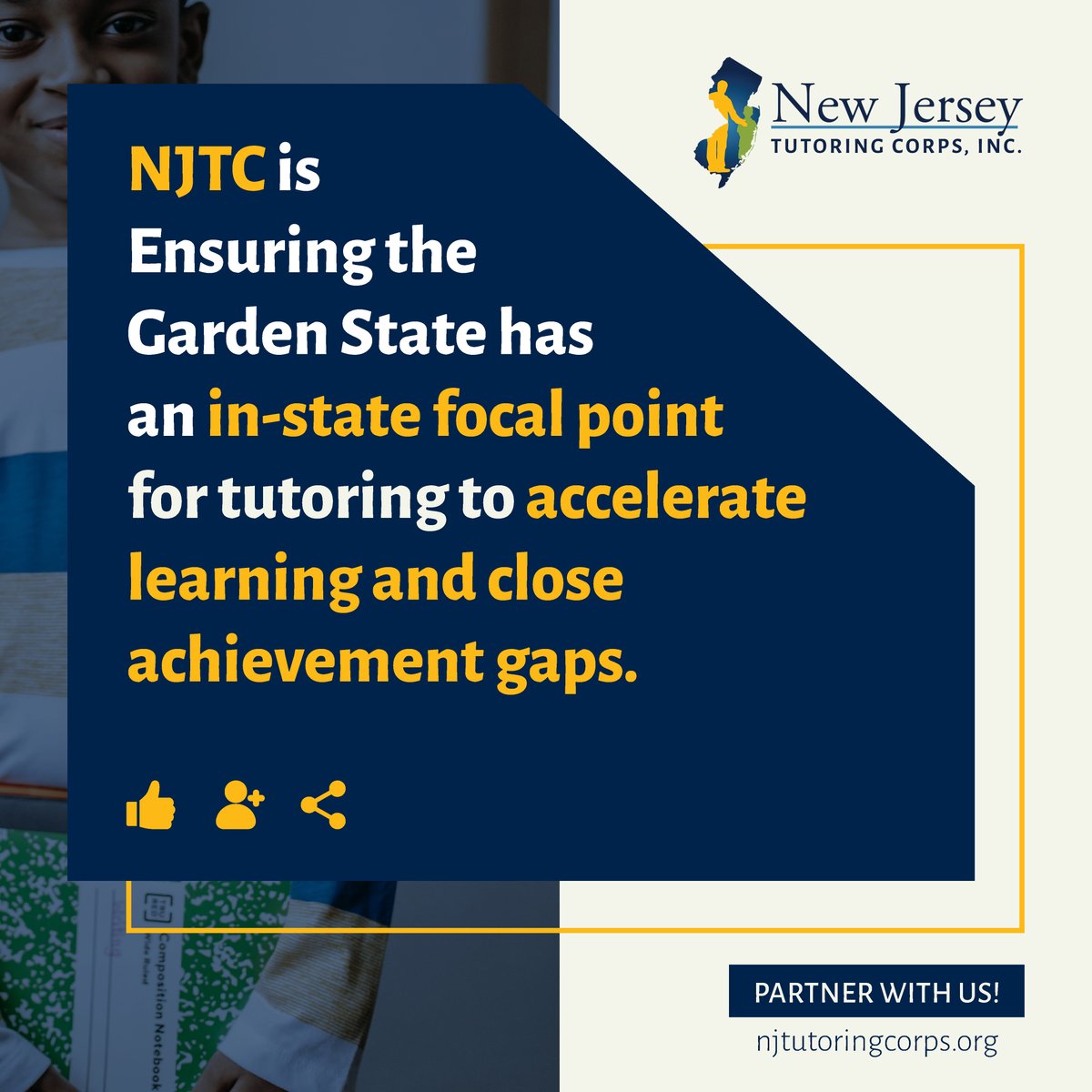Elevate education in New Jersey with NJTC!🌟

We're dedicated to boosting learning and closing achievement gaps right here in the Garden State! 🚀

Partner with us to make a difference!

Like, follow, and share to join our mission.

#NJTC #EducationExcellence #GardenStateLearning