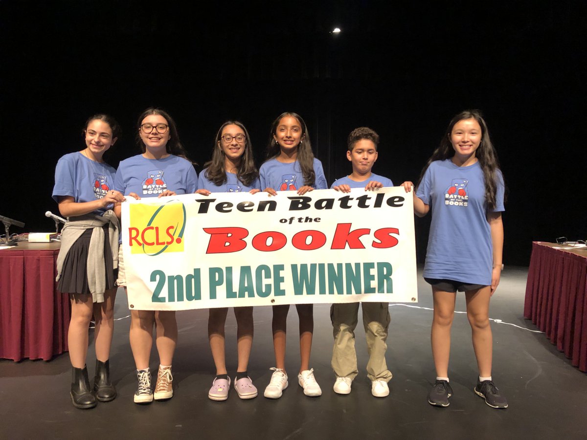 goRCLS's tweet photo. Congrats to @NewburghFreeLib for Winning the RCLS Battle of the Books! Hats off to @NewCityLibrary & #Moffat Library of #Washingtonville for securing 2nd & 3rd places, respectively. Great job, everyone! We're proud of all participants for their dedication to reading & teamwork. Thank you to the coaches, volunteers, & families for your support. See you next year! #BOTB #RCLSBattleOfTheBiooks