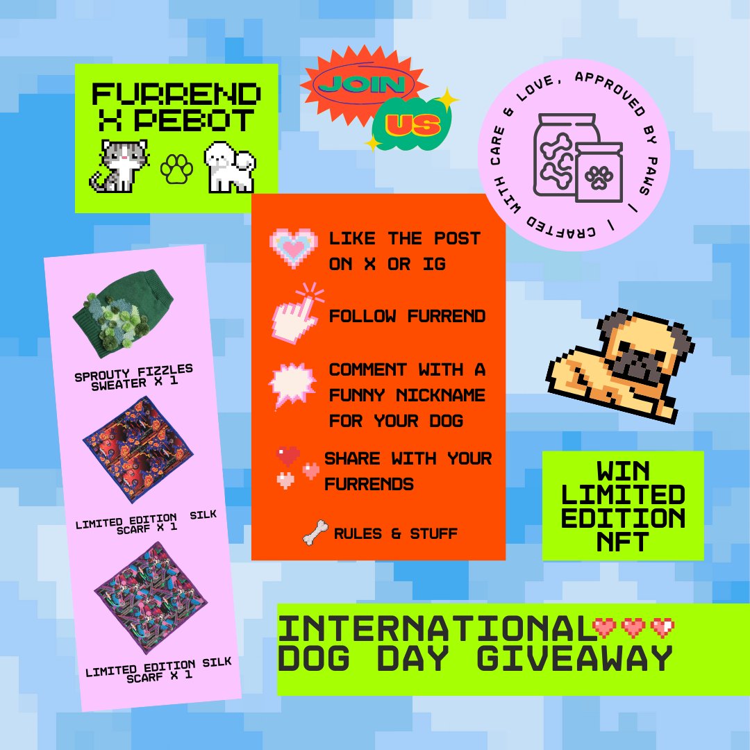 It’s #InternationalDogDay, and we’ve got a special treat for all the good pups out there - a #giveaway! Win a limited edition sweater, scarves, and collectibles on <a href="/base/">Base</a>. Your dog deserves to be the most stylish one on the block ✨  

To enter:

• Like and share this post
•