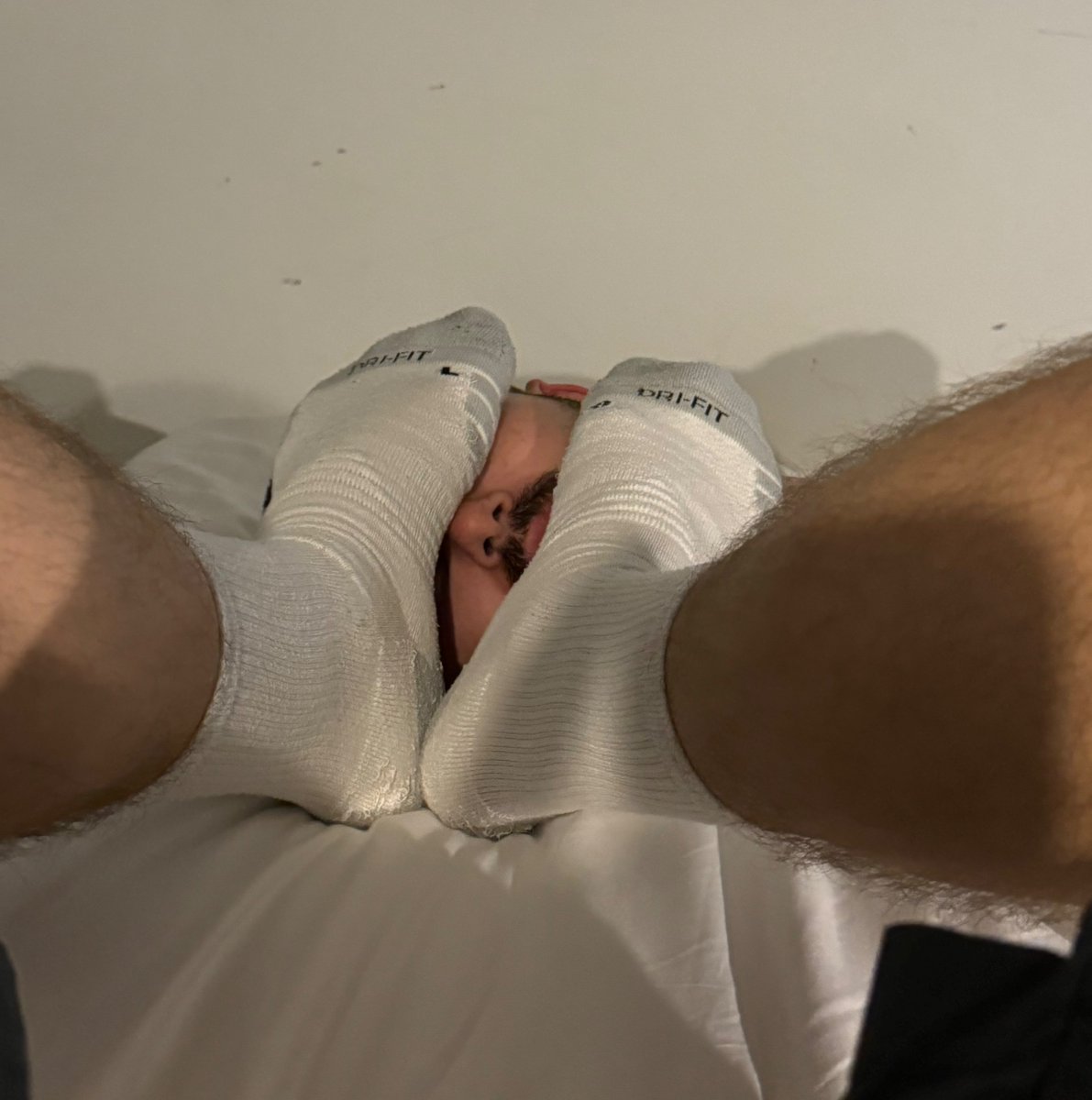 He was such a good boy that I had to reward him with my stinky socks 🐽😈
<a href="/RubberEllzz/">Ellz</a>