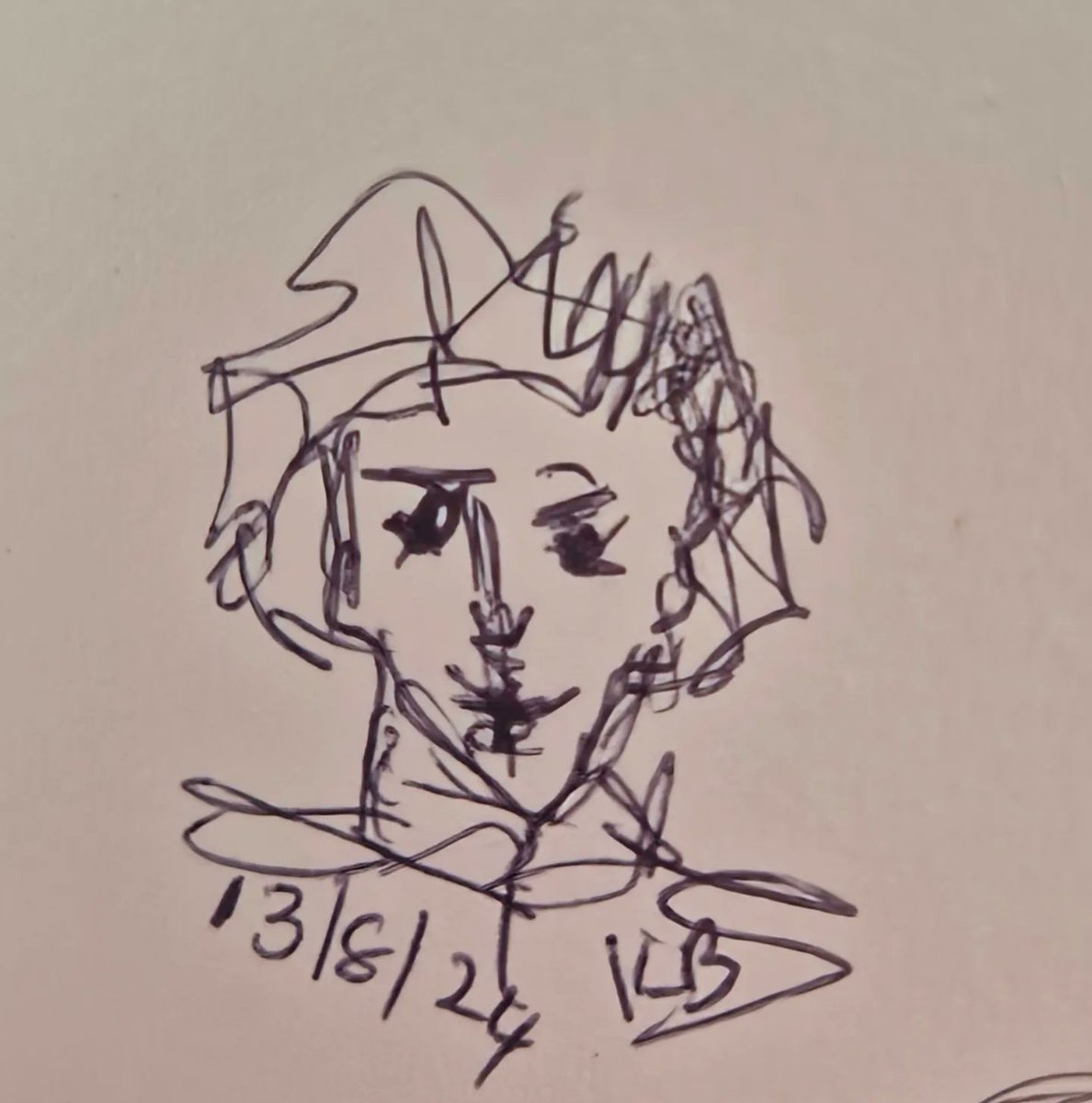 Karen_acts's tweet photo. Some of my Tiny Faces from August. xx #tinyfaces #birosketch #myart #channeledart https://t.co/jlAwgDw4FV