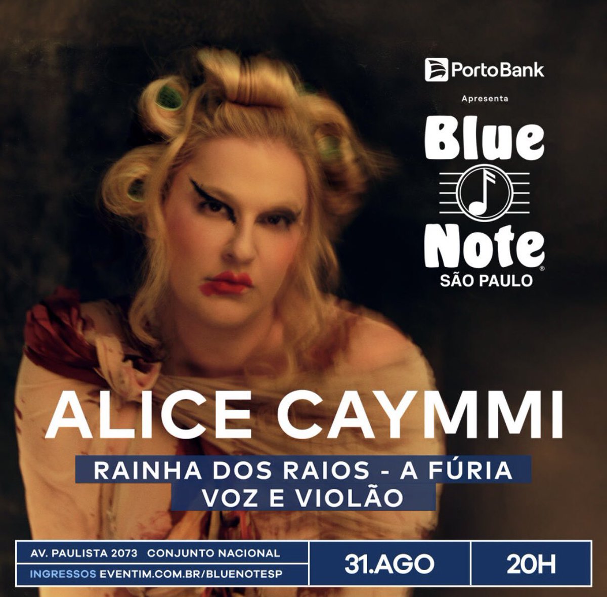 AcessoCodigo's tweet photo. Agenda
Sábado dia 31/08 tem @alicecaymmi com seu show “Rainha dos Raios - A Fúria” versão Violão e Voz no @bluenotesp
#agenda #alicecaymmi #bluenotesp https://t.co/xTTrokGgwX