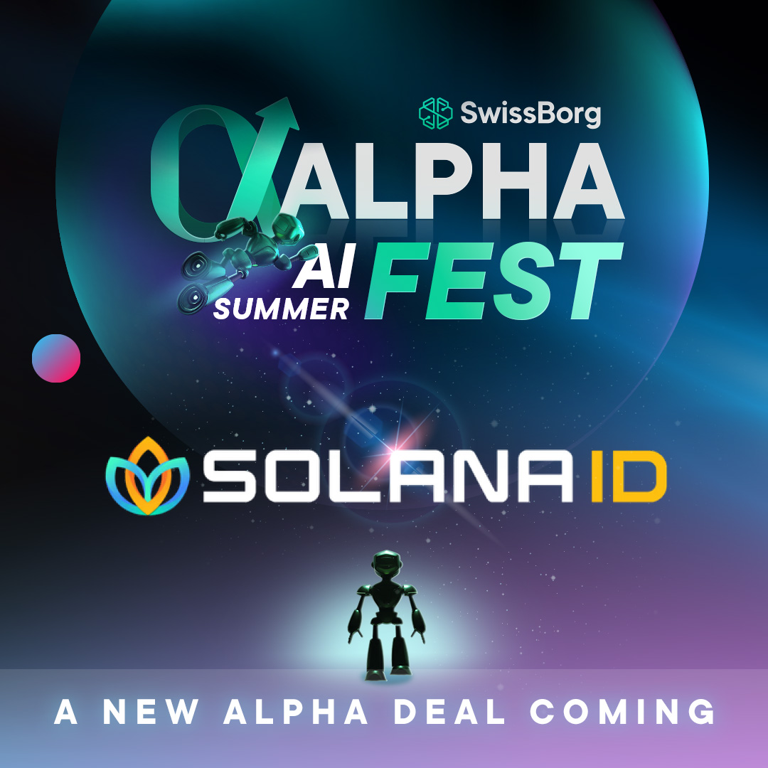 swissborg's tweet photo. 🚀AI Alpha Fest starts in 2 Days 🚀

🎉 Our 1st of 3 AI Early-Deal is launching on Wednesday 2pm CEST!

🌐 @solanaidentity  is revolutionising the internet’s ad model allowing you to earn directly from your online data - as in the AI era, your human data will become the new gold.

🪂 Bonus Included: Complete quests on Zealy for a 10% $SOLID airdrop! Borger Camp 200k+? Enjoy 20% back!

❗️ Limited Deal:  Only $550k available and we expect to sell fast! 

Want to know what's next? keep your eyes on @tradevala & @moemate, who will complete our AI Alpha Fest!

#swissborg #alpha #SBAisummerfest #airdrop