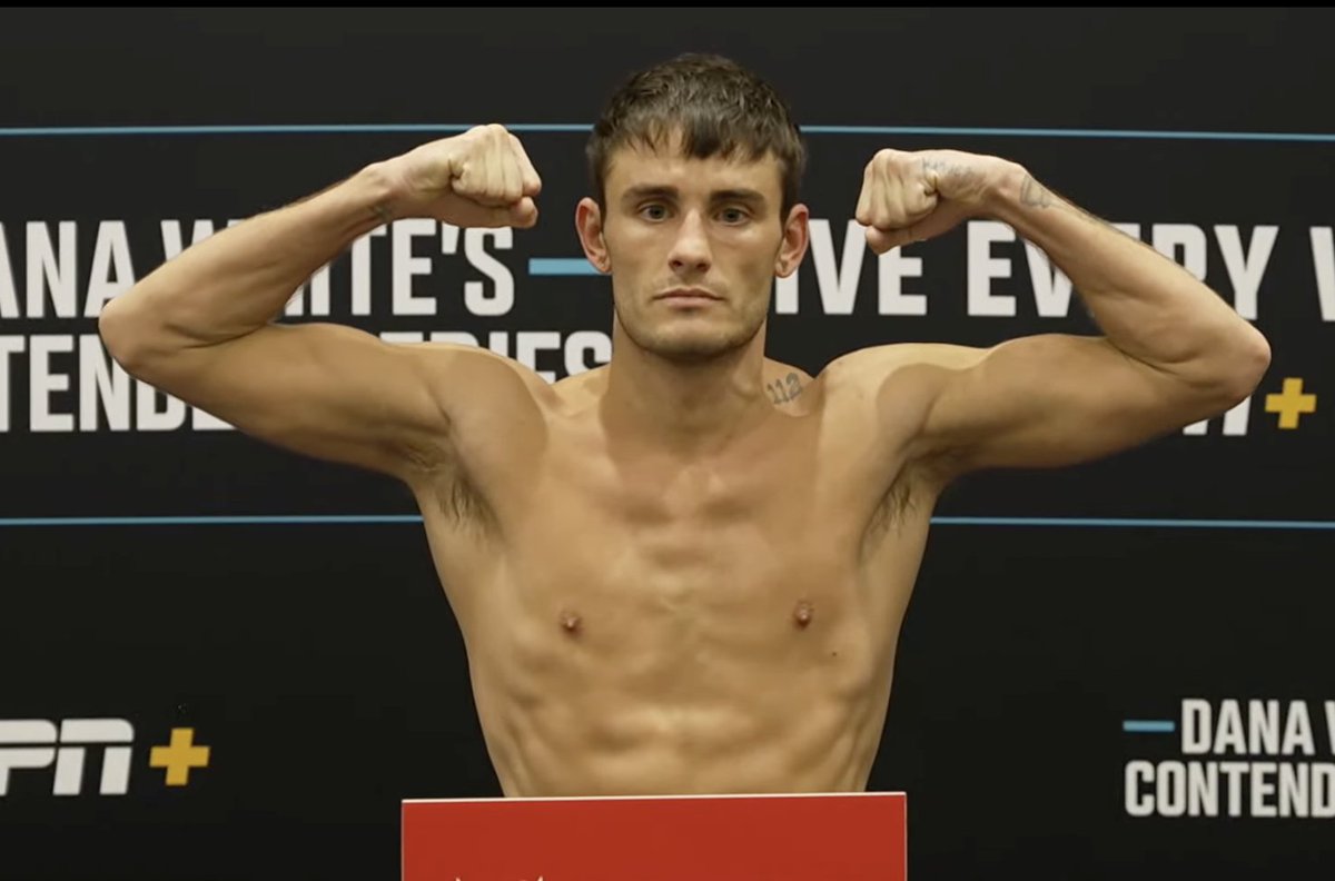 MMAJunkie's tweet photo. Dana White's Contender Series 69 weigh-in results:  Jack Duffy – (125) #DWCS

Full results, stream: https://t.co/V6KLOyCFmi https://t.co/izrxHZdrLe