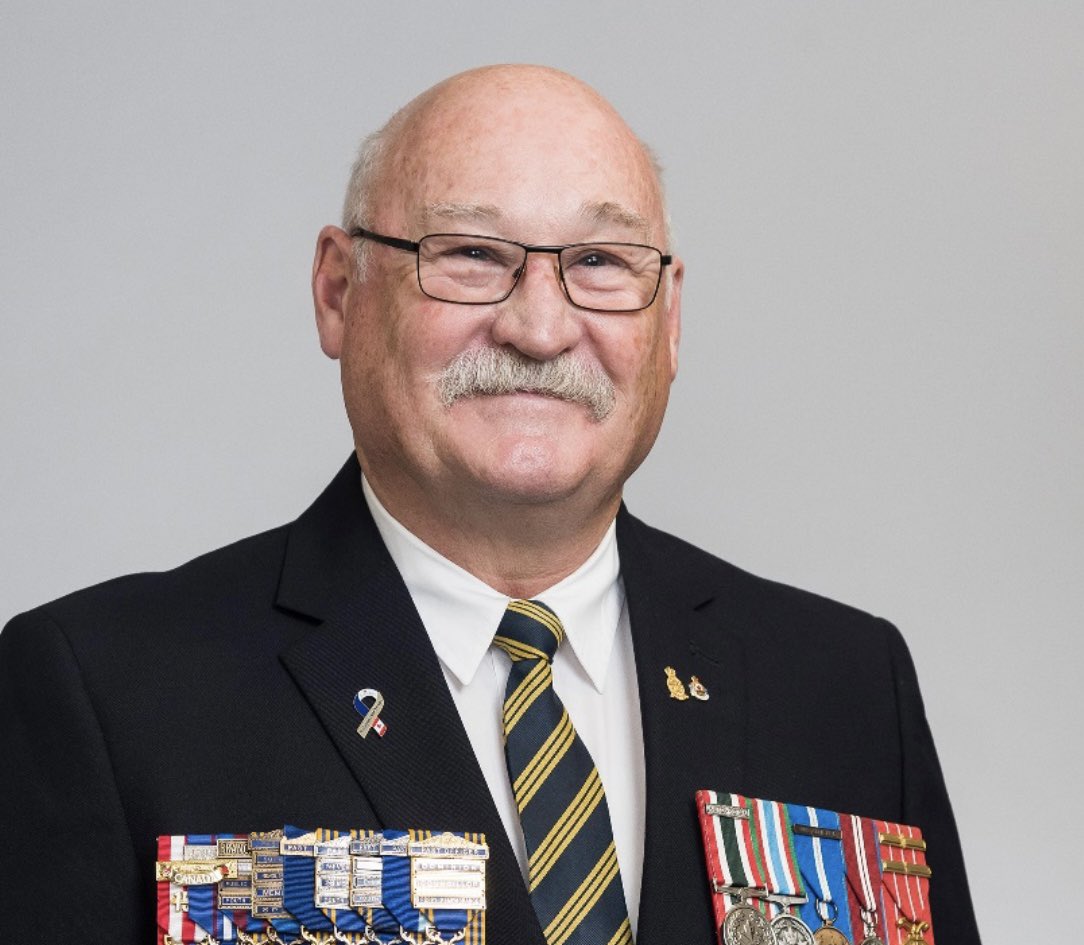 RoyalCdnLegion's tweet photo. Berkley Lawrence has been elected as Dominion President of The Royal Canadian Legion.  Berkley served 33 years in the Royal Canadian Signals Corp and retired as a Master Warrant Officer. Congratulations Berkley! #DominionConvention https://t.co/TWN9cC4WN0
