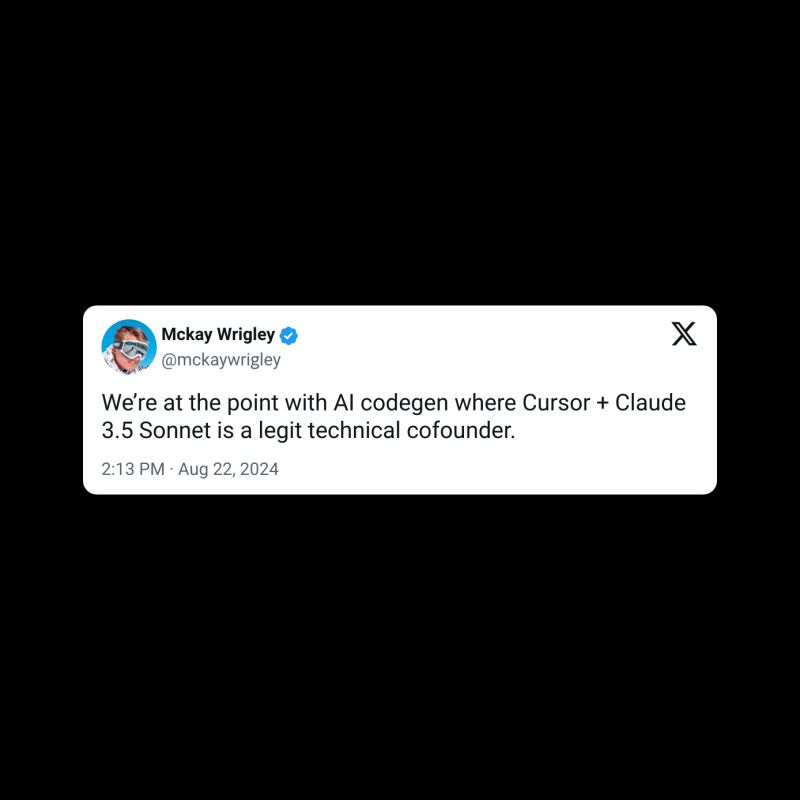 sairahul1's tweet photo. Coding will never be the same.

CURSOR + CLAUDE = MAGIC

10 wild examples (+ tutorial to get the most out of Cursor) https://t.co/sOVZEX7uDK