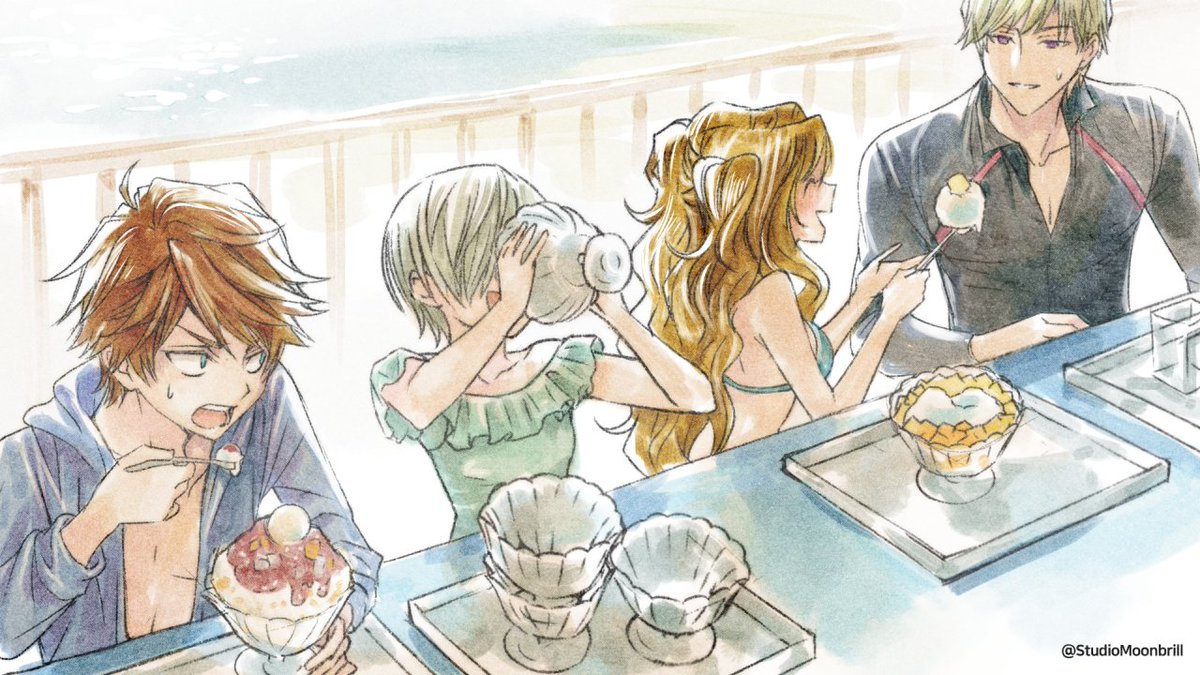 오랜만에 인사드립니다💜
현재 티토스 악실리아 프로젝트는 순조로이 진행 중에 있는데요✨ 
날씨가 아직 많이 덥기도 하고, 건강 유의하시어 시원하게 보내실 수 있도록! 현대 AU 버전 티토스 악실리아 친구들의 일러스트를 공개합니다🏖

#티토스악실리아 #비주얼노벨 #TitosAxillia #VisualNovel