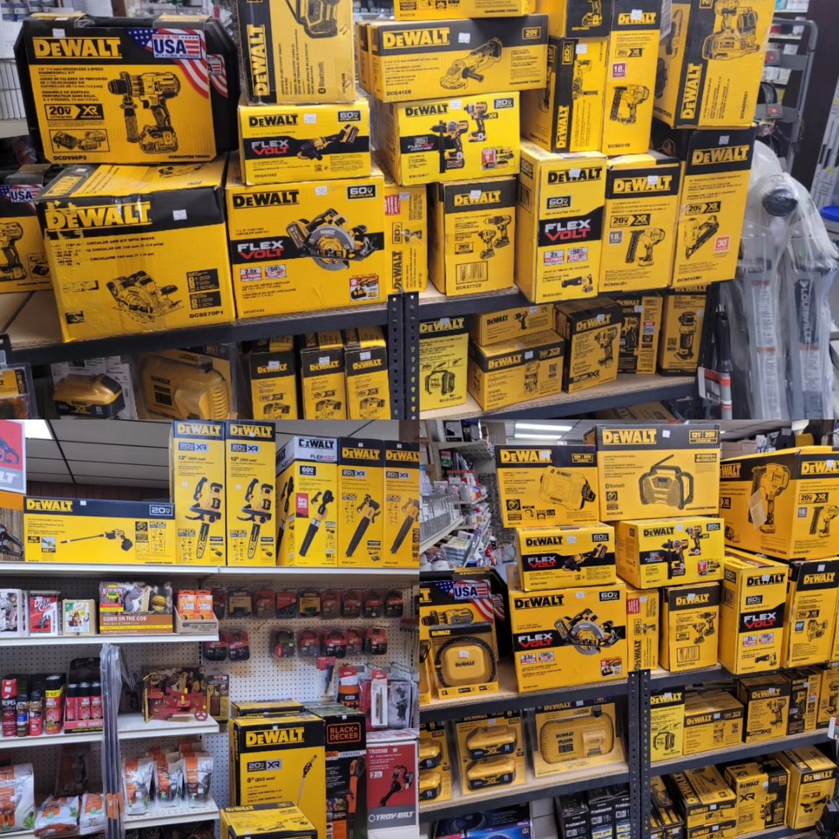 DEWALT power tools &amp; Realteee clothing...what a combo!  You really need to stop &amp; see us!