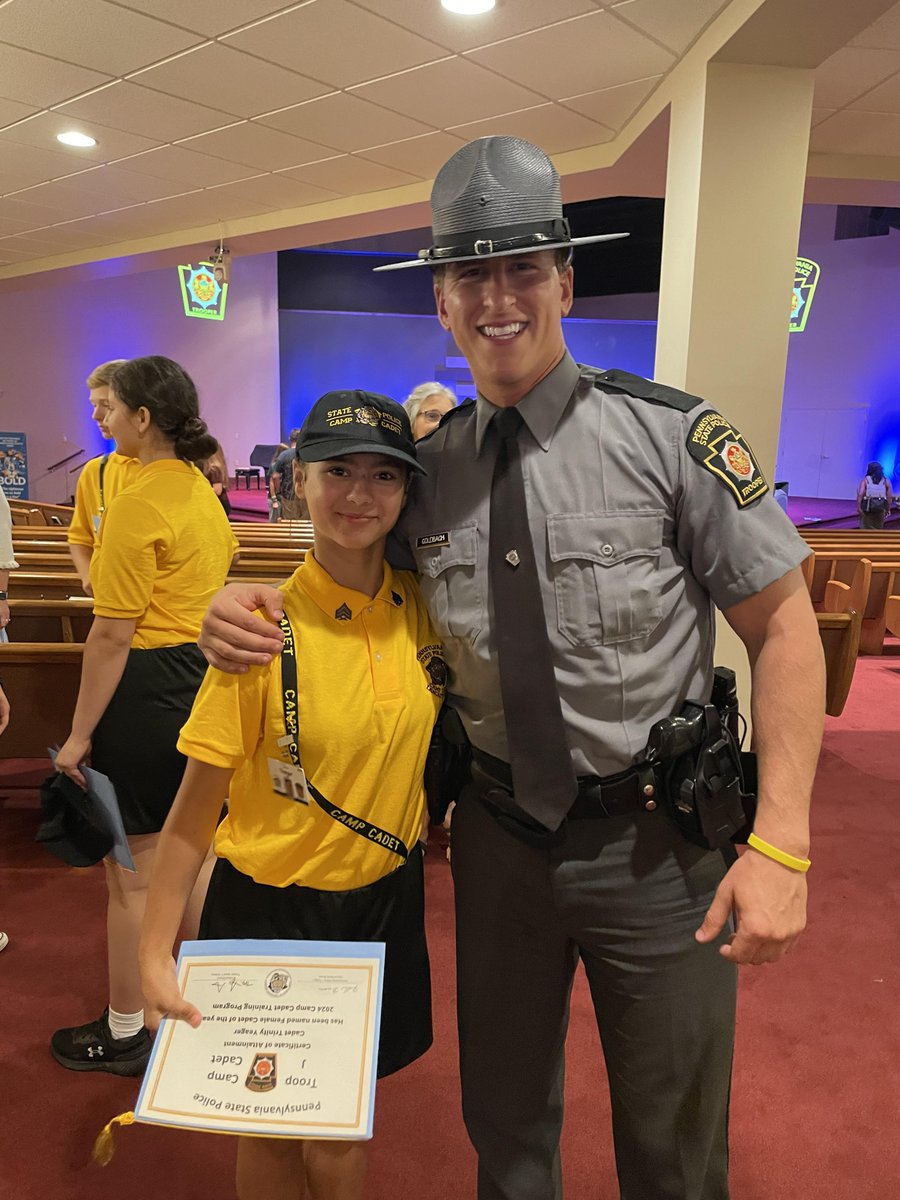 Exciting news from Marticville Middle School! Congratulations to Trinity for attending the State Police camp and being one of only two students invited back to lead Platoon for the 2025 Camp!  We’re so proud of your leadership and dedication!  #MarticvilleProud