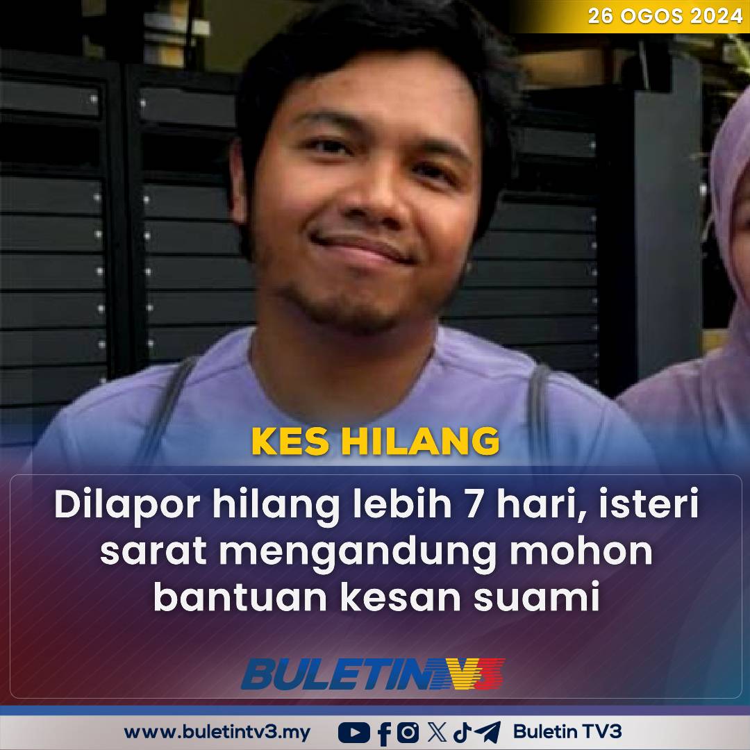 BuletinTV3's tweet photo. KES HILANG | "Saya beberapa kali cuba menghubungi Faizal tetapi tidak berjaya selain pergi ke pejabat tempat dia bekerja dan bertanya sahabat serta saudara mara, namun semua tidak mengetahui keberadaan suami saya" - Isteri

#BuletinTV3 #KesHilang #JPS https://t.co/uSmZunMn8C