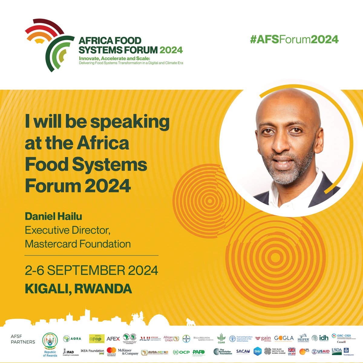 #AFSForum2024 will bring together a diverse group of experts, policymakers, farmers, entrepreneurs, and advocates committed to transforming Africa’s food systems.

Get to know the confirmed attendees:

Register now: agrf-inperson.com

#InnovateAccelerateScale