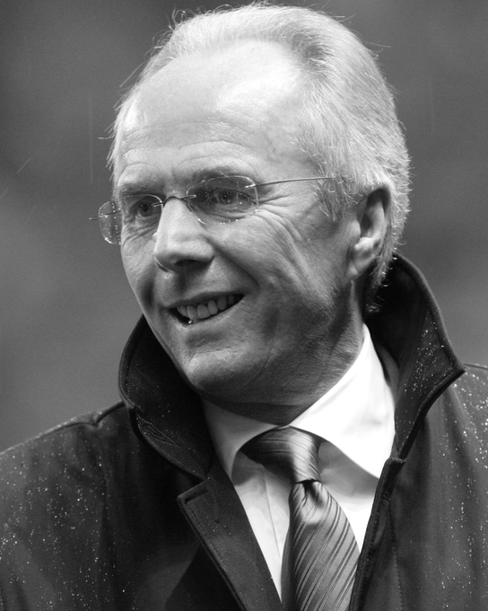 Sven-Göran Eriksson pictured during an England game against Poland in 2005.