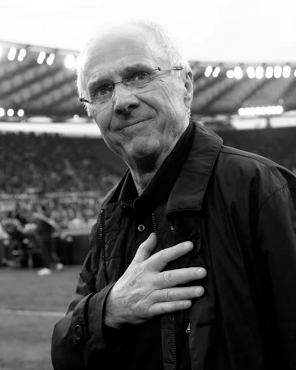 SportingCP's tweet photo. O Sporting Clube de Portugal manifesta o seu pesar pela morte de Sven-Göran Eriksson, uma grande figura do futebol mundial. 

Aos familiares e amigos, o Clube endereça as mais sentidas condolências. https://t.co/P5AOXRQxd1