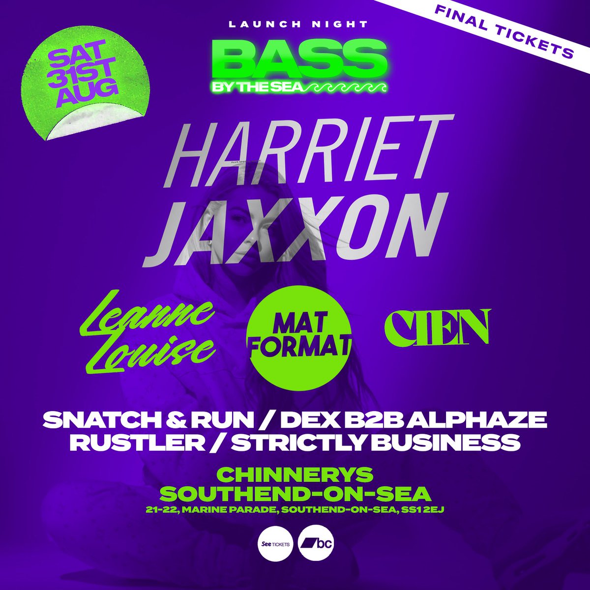 iamjoewhite's tweet photo. 5 days to go until launch of my brand new night #BASSBYTHESEA 🔈🌊 All things Drum &amp; Bass, Dubstep, Garage &amp; Bass House! Headliner is HARRIET JAXXON 🙌🏻 https://t.co/eLmyXIdqJh