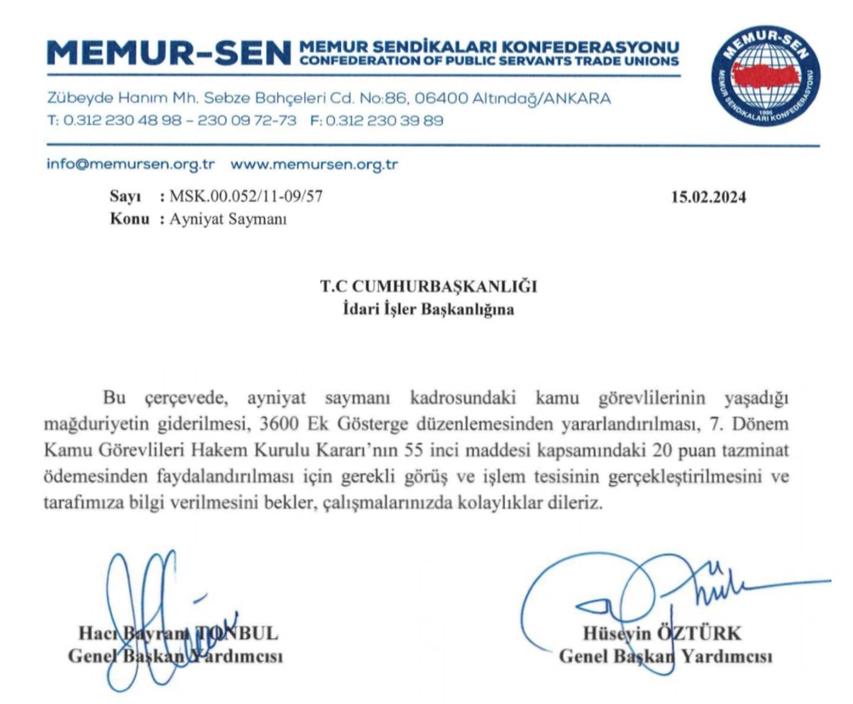 📍Etkisiz <a href="/MemurSenKonf/">Memur-Sen</a> nun
📍Genel Başkan Yardımcıları
<a href="/HBTONBUL/">HACI BAYRAM TONBUL 🇹🇷</a>
<a href="/huseyinozturk_1/">Hüseyin ÖZTÜRK 🇹🇷</a>
📍Bu mu sizin sendikacılığınız
📍Bu mu adalet anlayışınız
📍Biz #KamuŞefleri ne
📍Kılını kıpırdatma
📍Ayniyat Saymanlarına
📍Alkış tut
📍Tiyatroda  <a href="/_aliyalcin_/">Ali YALÇIN</a>  Beyi
📍Aratmıyorsunuz Bravo 👏 02