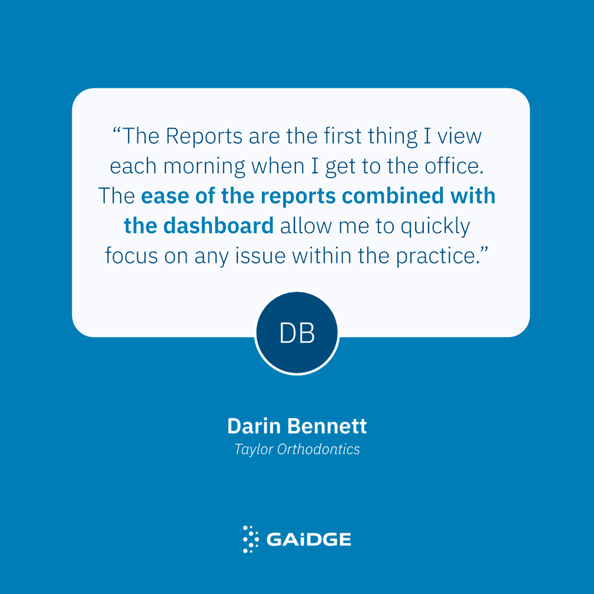 ☀️ Rise and shine with Gaidge! Pinpoint where your practice is thriving and where you need a little work with easy-to-read reports right at your fingertips.