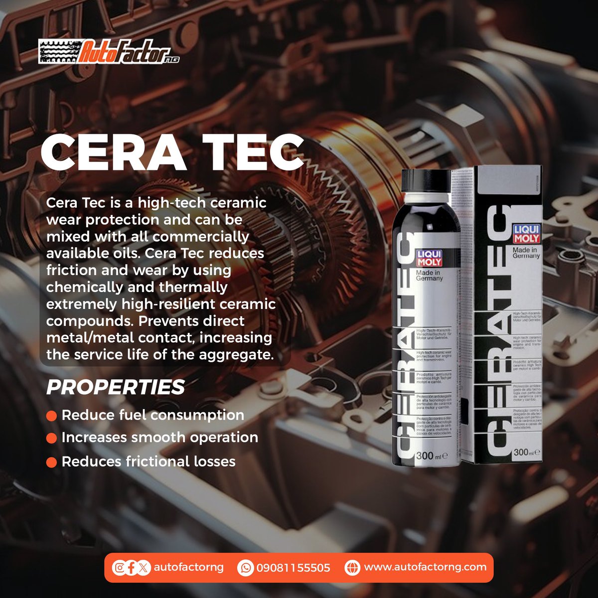 AutofactorNg's tweet image. #LiquiMoly Ceratec feels like a life-hack to guarantee your engines longevity!

Shop for more on our website [autofactorng.com]

.

#autofactorng #oiladditive #carcare #Bybit #Bbnaijas9 #Bbnaija #BINI #bbnaija2024 #WanniDanbaki